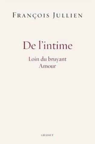 Cover of de L'Intime