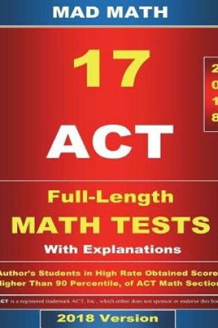 Cover of 2018 ACT Math Tests 1-17