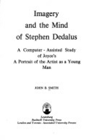 Cover of Imagery and the Mind of Stephen Dedalus