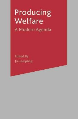 Cover of Producing Welfare