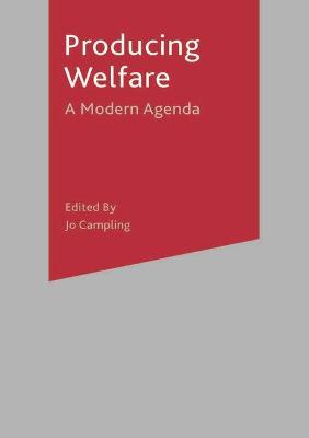 Book cover for Producing Welfare