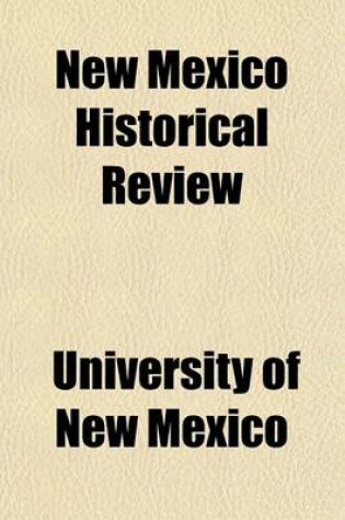 Cover of New Mexico Historical Review