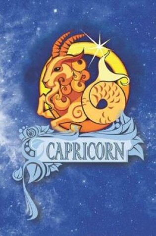 Cover of Capricorn Zodiac Sign Horoscope Notebook Journal for Writing in