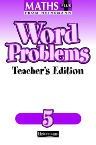 Cover of Maths Plus Word Problems 5: Teacher's Book