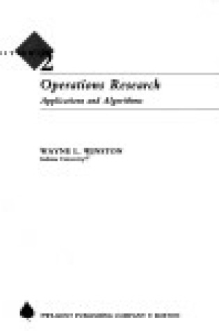 Cover of Operations Research