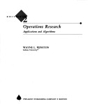 Book cover for Operations Research