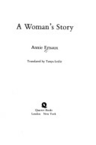 Cover of A Woman's Story