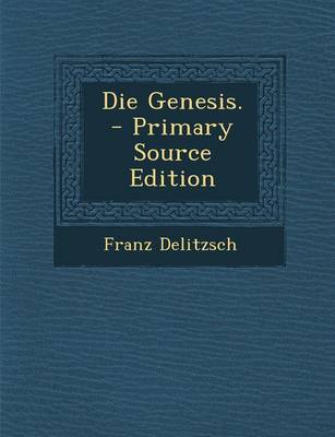 Book cover for Die Genesis.