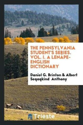 Cover of A Lenape-English Dictionary