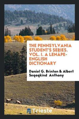 Book cover for A Lenape-English Dictionary