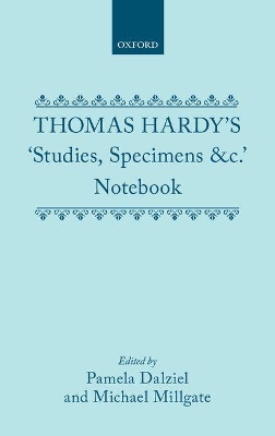Book cover for Thomas Hardy's 'Studies, Specimens &c.' Notebook