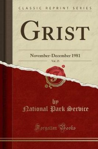 Cover of Grist, Vol. 25