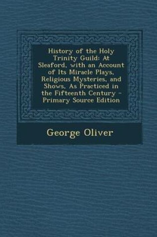 Cover of History of the Holy Trinity Guild