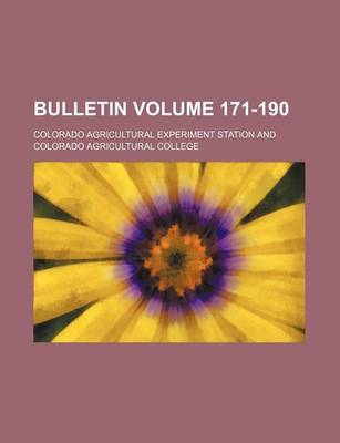 Book cover for Bulletin Volume 171-190