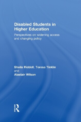 Cover of Disabled Students in Higher Education