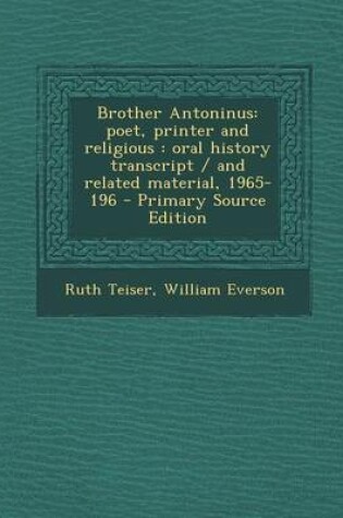 Cover of Brother Antoninus