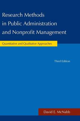 Book cover for Research Methods in Public Administration and Nonprofit Management