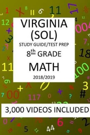 Cover of 8th Grade VIRGINIA SOL, 2019 MATH, Test Prep