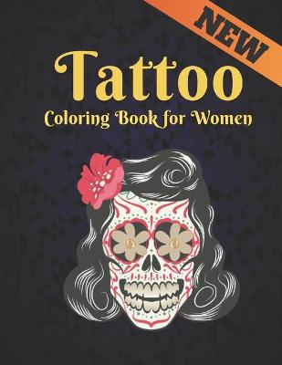 Book cover for Tattoo Coloring Book for Women