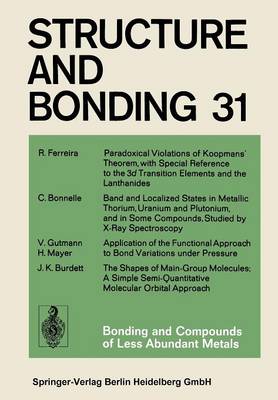 Book cover for Bonding and Compounds of Less Abundant Metals