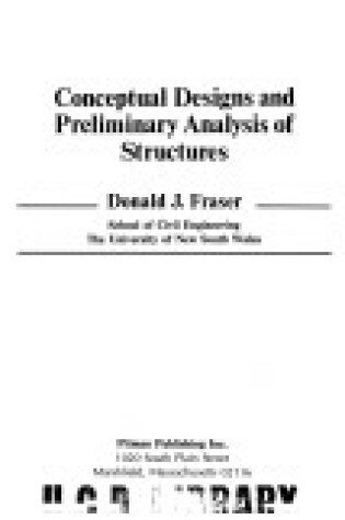 Cover of Conceptual Design and Preliminary Analysis of Structures