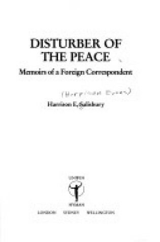 Cover of Disturber of the Peace