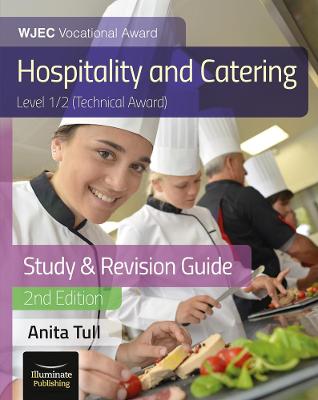 Book cover for WJEC Level 1/2 Vocational Award Hospitality and Catering (Technical Award) Study & Revision Guide – Revised Edition