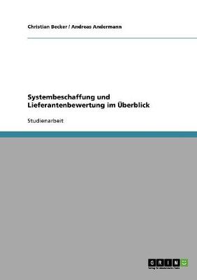 Book cover for Systembeschaffung und Lieferantenbewertung im UEberblick