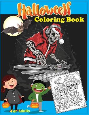 Book cover for Halloween Coloring Book for Adults