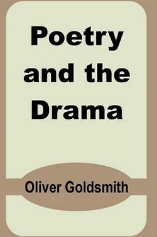 Cover of Poetry and the Drama