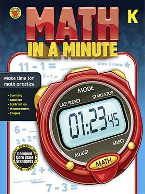 Book cover for Math in a Minute, Grade K