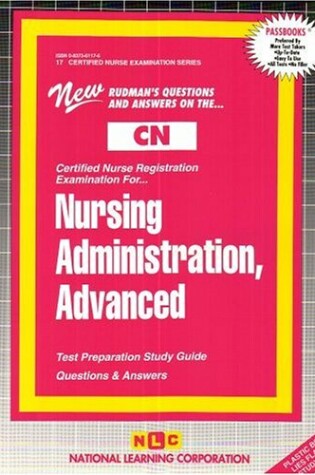 Cover of Nursing Administration, Advanced