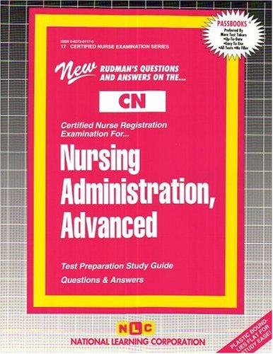 Book cover for Nursing Administration, Advanced