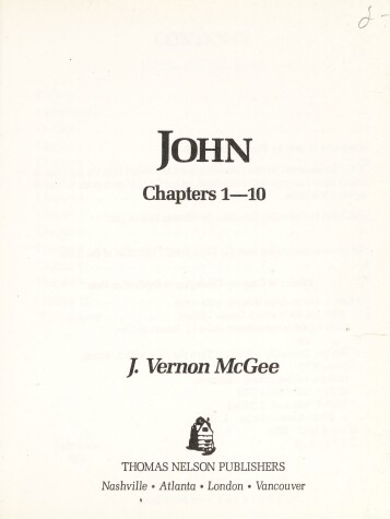 Book cover for Thru Bible John: Part 1