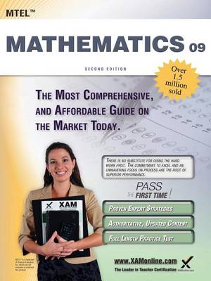 Cover of MTEL Mathematics 09 Teacher Certification Study Guide Test Prep