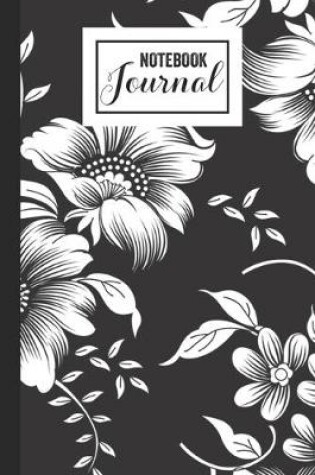 Cover of Black and White Floral Fantasy Notebook Journal