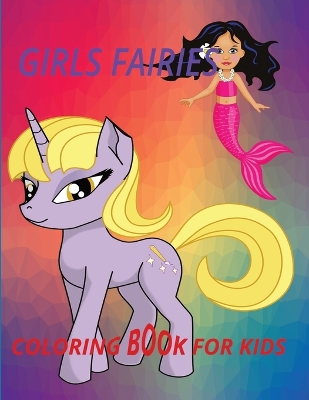 Book cover for Girl Fairies Coloring Book for Kids