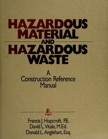 Book cover for Hazardous Material and Hazardous Waste