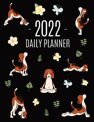 Book cover for Dog Yoga Planner 2022