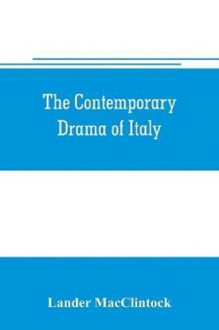 Cover of The contemporary drama of Italy