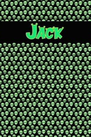 Cover of 120 Page Handwriting Practice Book with Green Alien Cover Jack