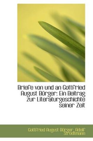 Cover of Briefe Von Und an Gottfried August B Rger