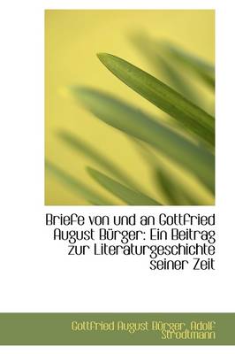 Book cover for Briefe Von Und an Gottfried August B Rger