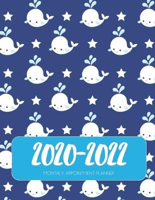 Book cover for 2020-2022 Three 3 Year Planner Whales Monthly Calendar Gratitude Agenda Schedule Organizer