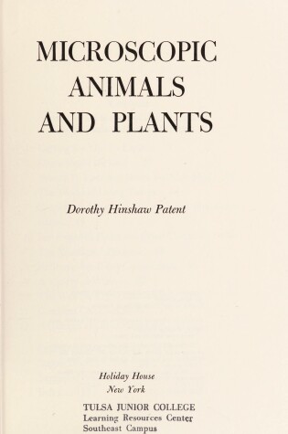 Cover of Microscopic Animals and Plants