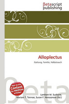 Book cover for Alloplectus