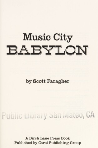 Cover of Music City Babylon