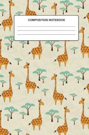 Cover of Composition Notebook Giraffe