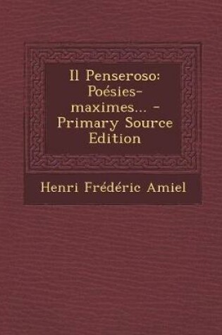 Cover of Il Penseroso