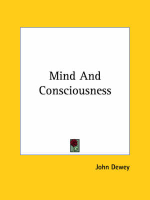 Book cover for Mind and Consciousness